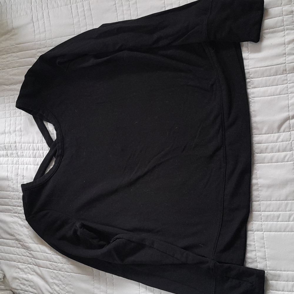 Old Navy Active Black Cross Back Pullover Top, medium